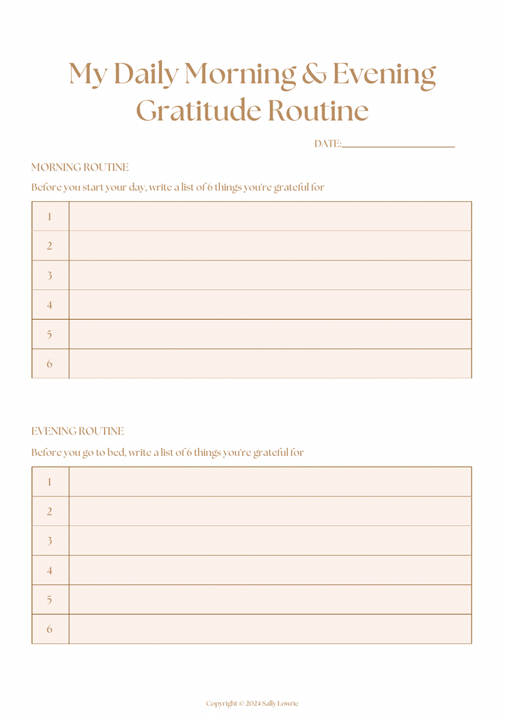 Gratitude Journal Pages ~ Printables