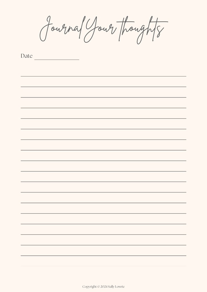 Mindfulness Workbook Journal - Printables